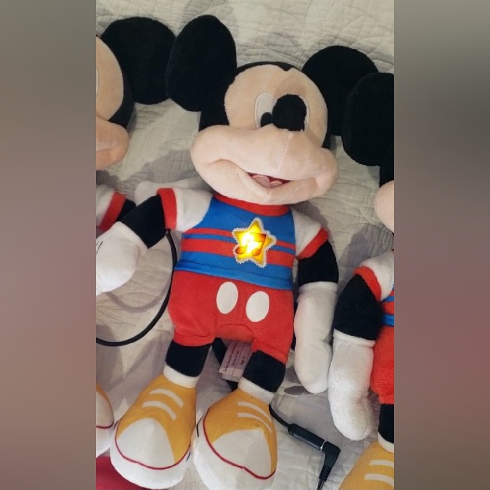 Switch Adapted Toy Disney Mickey Mouse for special needs child. SINGS, Light Up